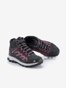ALPINE PRO Tmavě šedé dámské outdoorové boty s membránou PTX ALPINE PRO Wuteve
