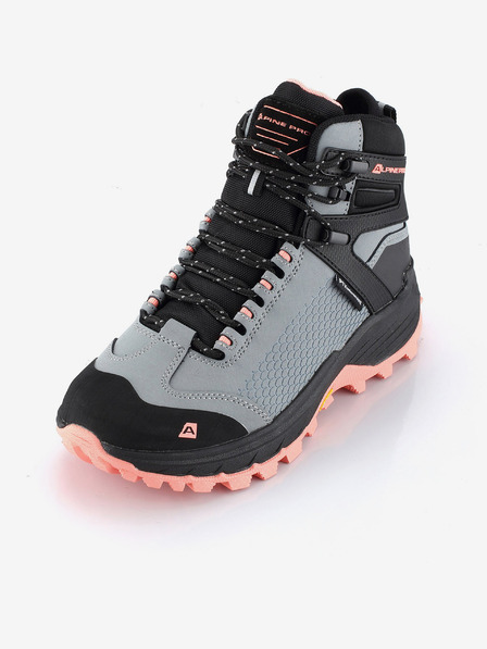 ALPINE PRO Černo-šedé dámské outdoorové boty s membránou PTX ALPINE PRO Kneiffe