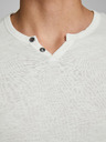 Jack & Jones Krémové tričko s knoflíky Jack & Jones Esplit
