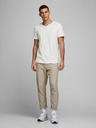Jack & Jones Krémové tričko s knoflíky Jack & Jones Esplit