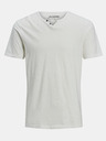 Jack & Jones Krémové tričko s knoflíky Jack & Jones Esplit