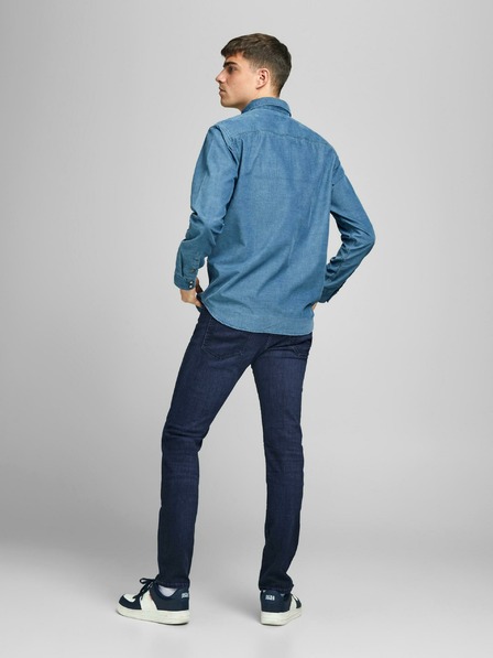 Jack & Jones Tmavě modré slim fit džíny Jack & Jones Glenn