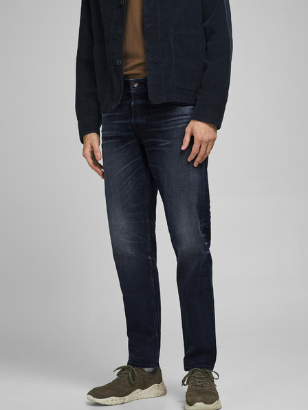 Jack & Jones Tmavě modré slim džíny Jack & Jones Mike