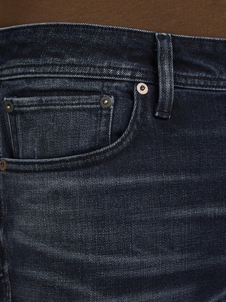 Jack & Jones Tmavě modré slim džíny Jack & Jones Mike