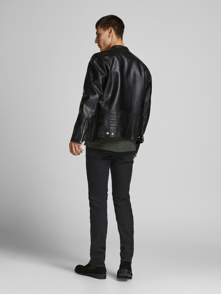 Jack & Jones Černé slim fit džíny Jack & Jones Glenn