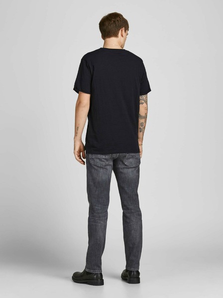 Jack & Jones Šedé pánské straight fit džíny Jack & Jones Tim