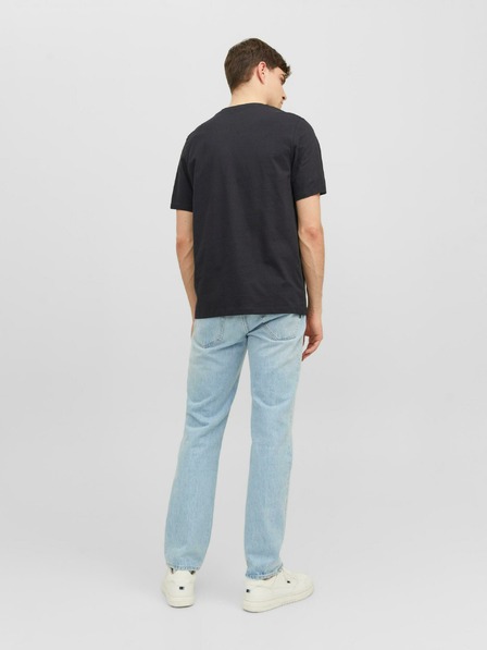 Jack & Jones Černé pánské tričko Jack & Jones After Life