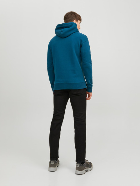 Jack & Jones Modrá pánská basic mikina s kapucí Jack & Jones Star