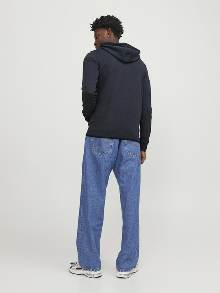 Jack & Jones Tmavě modrá pánská mikina na zip s kapucí Jack & Jones Air