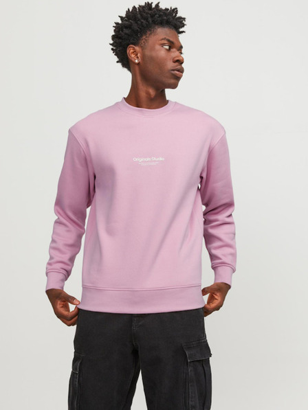 Jack & Jones Světle růžová pánská mikina Jack & Jones Vesterbro
