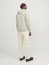 Jack & Jones Béžová pánská mikina na zip s kapucí Jack & Jones Faded