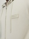 Jack & Jones Béžová pánská mikina na zip s kapucí Jack & Jones Faded