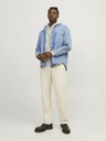 Jack & Jones Béžová pánská mikina na zip s kapucí Jack & Jones Faded