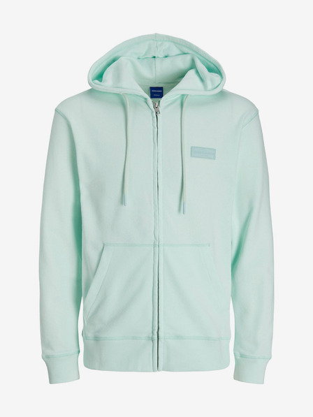 Jack & Jones Světle zelená pánská mikina na zip s kapucí Jack & Jones Faded