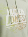 Jack & Jones Světle zelená pánská mikina s kapucí Jack & Jones Map