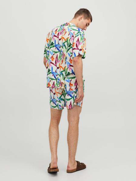 Jack & Jones Barevná pánská vzorovaná košile s krátkým rukávem Jack & Jones Luke