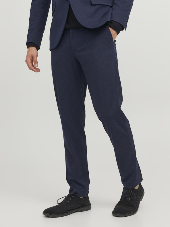 Jack & Jones Tnavě modré pánské kalhoty Jack & Jones