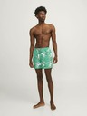 Jack & Jones Zelené pánské vzorované plavky Jack & Jones Fiji