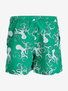 Jack & Jones Zelené pánské vzorované plavky Jack & Jones Fiji
