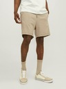 Jack & Jones Béžové pánské teplákové kraťasy Jack & Jones Gordon