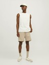 Jack & Jones Béžové pánské teplákové kraťasy Jack & Jones Gordon