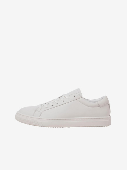 Jack & Jones Bílé pánské kožené tenisky Jack & Jones Radcliffe