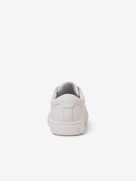 Jack & Jones Bílé pánské kožené tenisky Jack & Jones Radcliffe