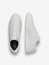 Jack & Jones Bílé pánské kožené tenisky Jack & Jones Radcliffe