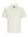 Jack & Jones Krémové pánské polo tričko Jack & Jones William