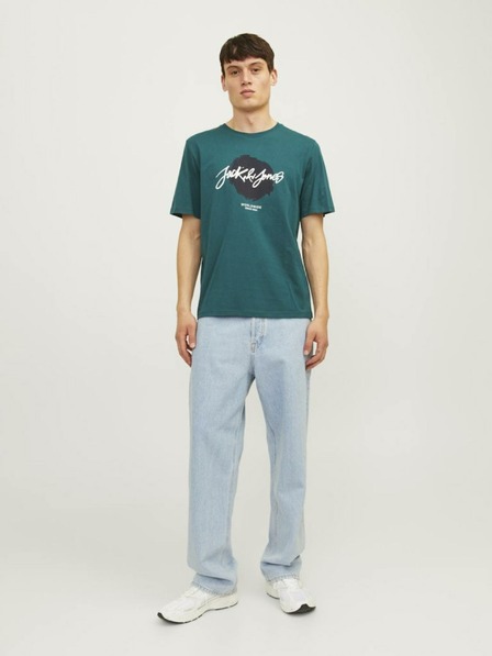 Jack & Jones Petrolejové pánské tričko Jack & Jones JJTILEY