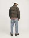 Jack & Jones Tmavě hnědá pánská prošívaná bunda Jack & Jones Frederiks