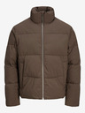 Jack & Jones Tmavě hnědá pánská prošívaná bunda Jack & Jones Frederiks