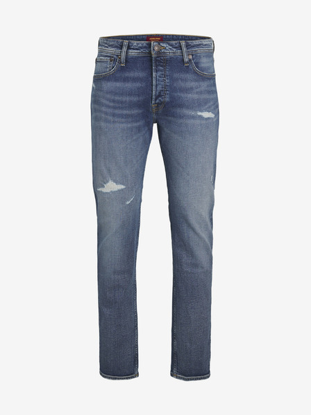 Jack & Jones Modré pánské straight fit džíny Jack & Jones Mike