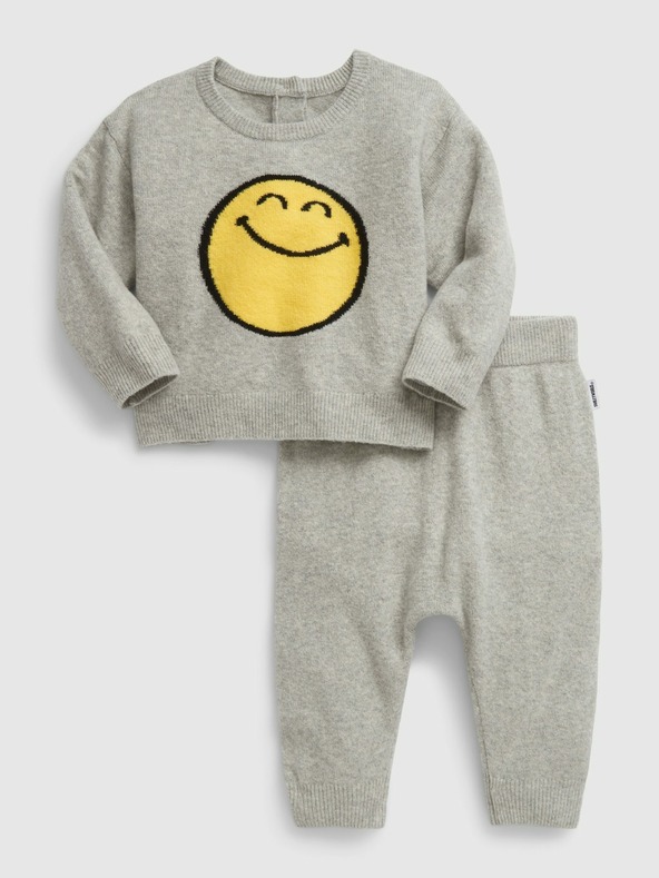 GAP Baby pletená souprava GAP × SmileyWorld®