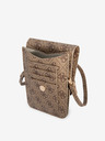 Guess Guess PU 4G Metal Logo Taška na Telefon Brown