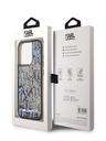 Karl Lagerfeld Liquid Glitter Monogram Gradient Zadní Kryt pro iPhone 15 Pro Max Black Karl Lagerfeld