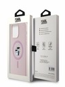 Karl Lagerfeld Liquid Silicone Karl and Choupette Magsafe Zadní Kryt pro iPhone 15 Pro Max Pink Karl Lagerfeld