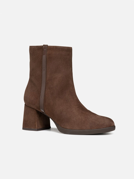 Geox Tmavě hnědá dámská kotníková obuv Geox Walk Pleasure 55