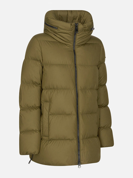 Geox Khaki dámská péřová bunda Geox Camei