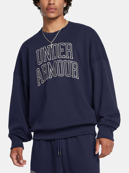 Under Armour Pánská mikina Under Armour UA Icon HWT Terry OS Crew-BLU