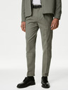 Marks & Spencer Zelené pánské strečové chino kalhoty Marks & Spencer