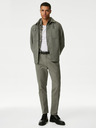 Marks & Spencer Zelené pánské strečové chino kalhoty Marks & Spencer