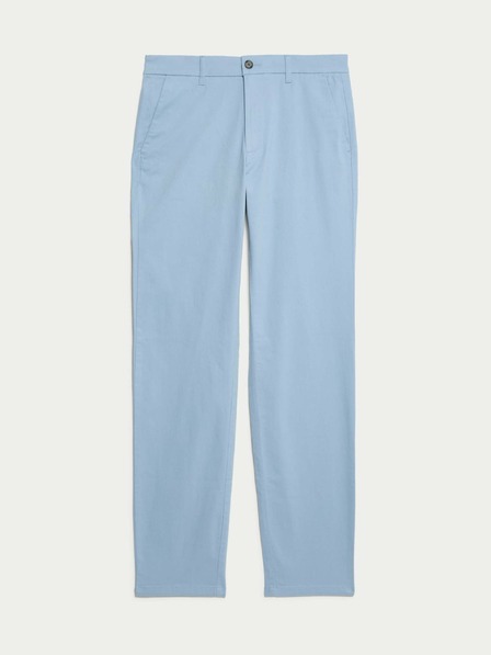 Marks & Spencer Strečové chino kalhoty normálního střihu Marks & Spencer modrá