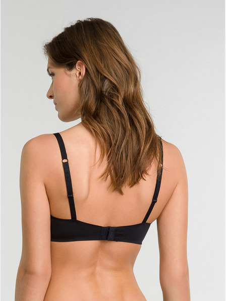 DIM Černá dámská podprsenka bez kostic Dim WIREFREE TRIANGLE PADDED BRA