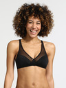 DIM Černá dámská podprsenka bez kostic Dim GENEROUS WIREFREE BRA