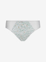 DIM Modro-bílé dámské vzorované kalhotky Dim GENEROUS COTTON BIO SLIP