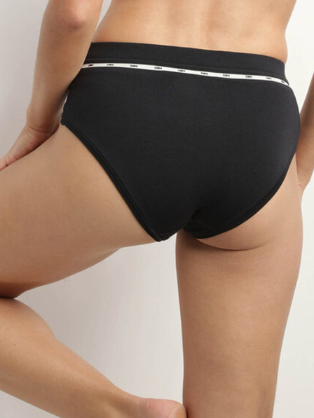 DIM Černé dámské kalhotky Dim Icons Highwaist