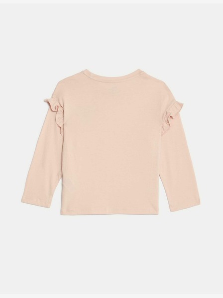 Marks & Spencer Top z čisté bavlny s mašlí (2–8 let) Marks & Spencer růžová