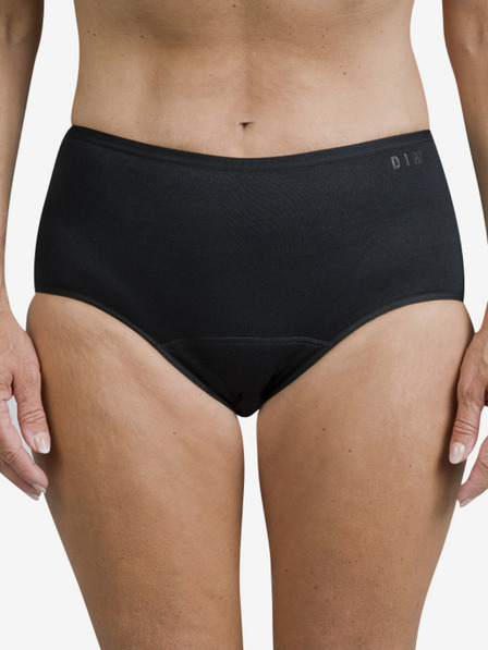 Bellinda Černé dámské menstruační kalhotky s vysokým pasem Bellinda Hygiene Midislip
