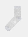 Bellinda Bílé dámské puntíkované silonkové ponožky Bellinda TRENDY SOCKS